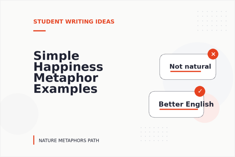 Simple Happiness Metaphor Examples for Students
