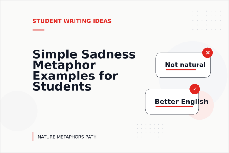 Simple Sadness Metaphor Examples for Students