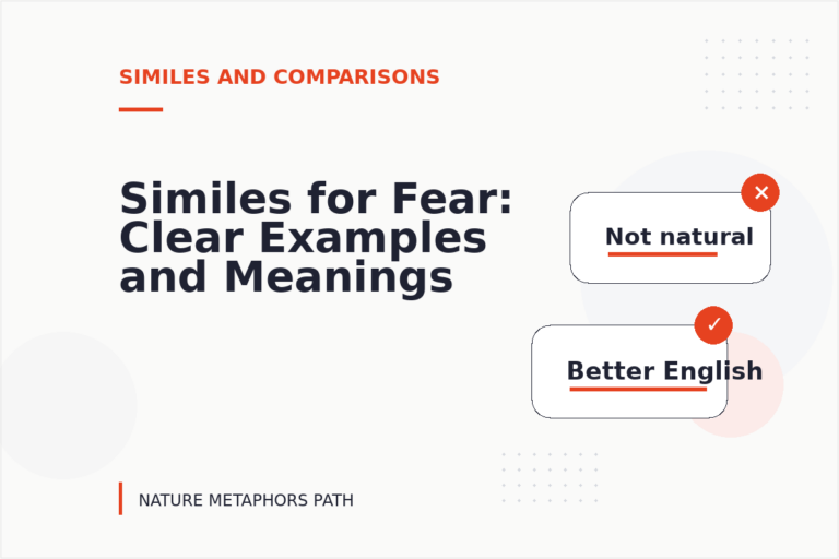Similes for Fear: Clear Examples and Meanings Similes for Fear: Clear Examples and Meanings