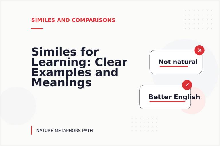 Similes for Learning: Clear Examples and Meanings Similes for Learning: Clear Examples and Meanings